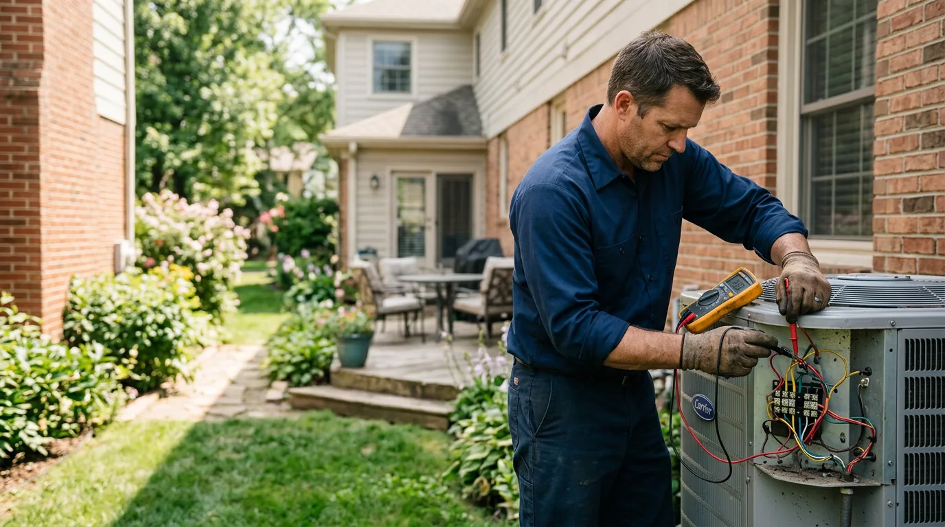 HVAC technician working near Dickinson, TX